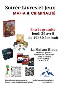 Soirée Livres et Jeux @ La Maison Bleue / Espace-lecture St-Martin | Rennes | Bretagne | France